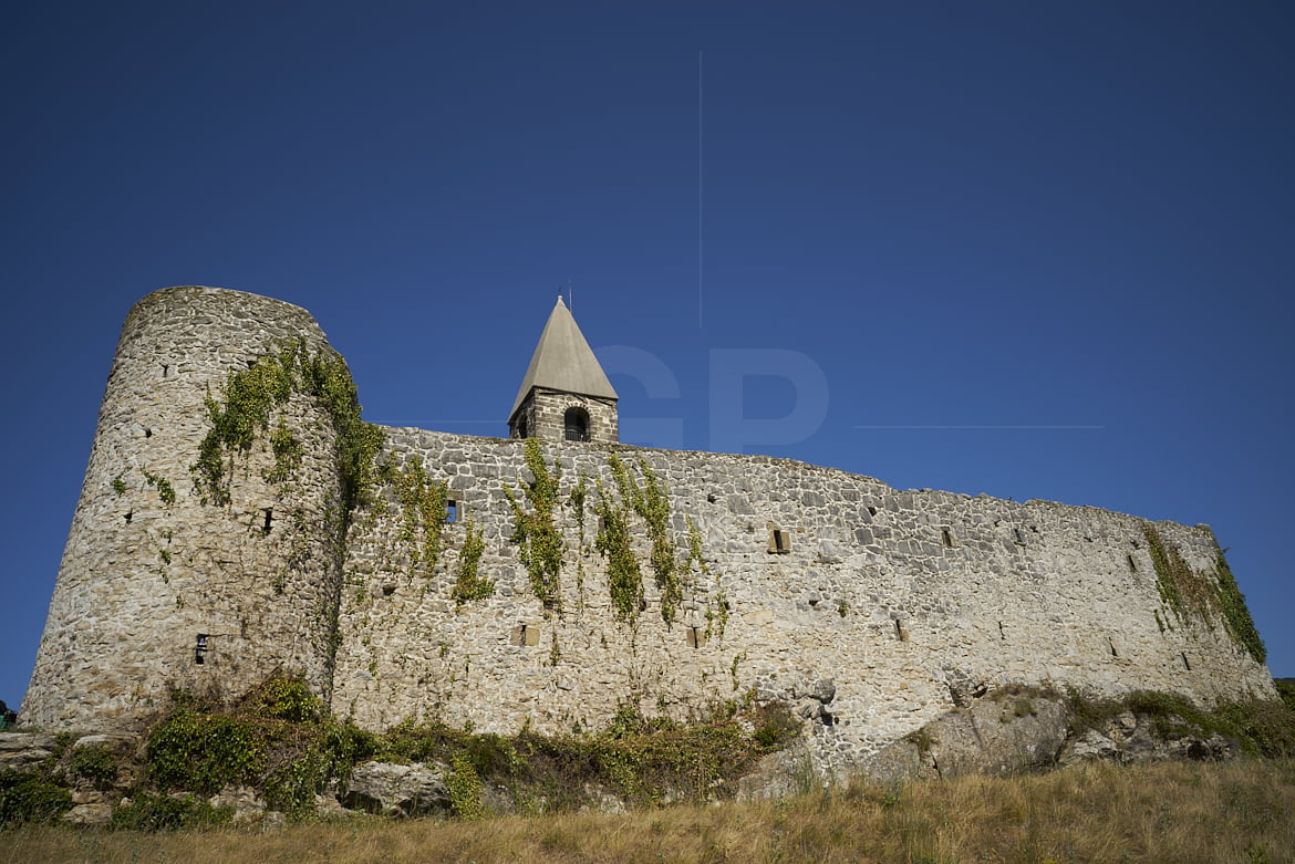 Hrastovlje Holy Trinity Church external wall Hrastovlje Holy Trinity Church external wall