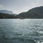 Pletna boat sailing lake Bled