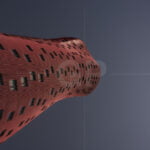 Tower of the Porta Fira Hotel pointing to the right