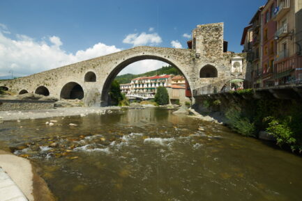 Camprodón's Pont Nou is an old medieval bridge over the River Ter that is located in the municipality of Camprodón, Girona.