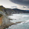 Zumaia cliffs landscape