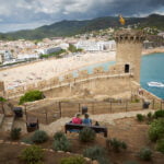 A couple of ladies contemplating Tossa de Mar