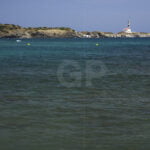 From cala presili Favaritx lighthouse view