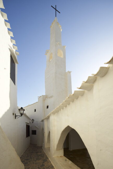 Binibeca vell church tower