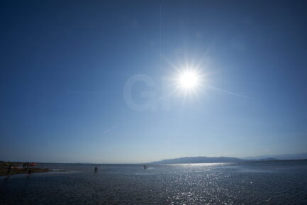 The Trabucador bar isthmus in Delta del Ebro.