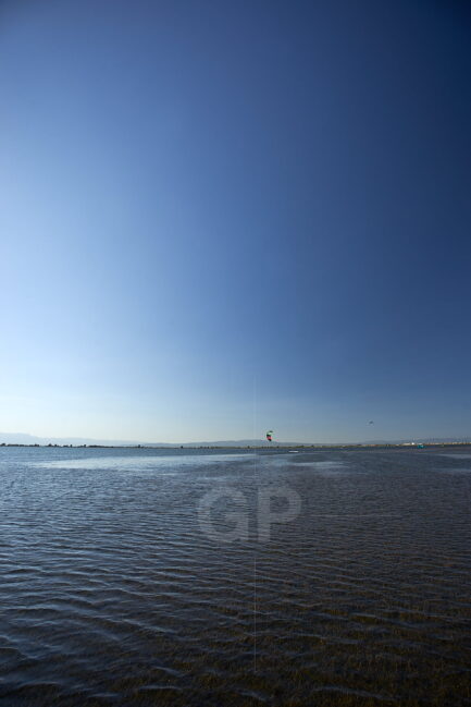 Kitesurfing Trabucador's bar isthmus