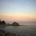 Sunset at Mar Menuda's beach in Tossa de Mar