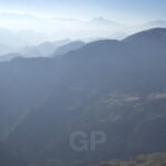 Phographying Serra d'Ensija and Pedraforca from Taga mountain
