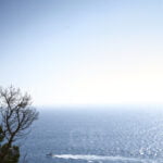 A boat sailing to S'agaró direction