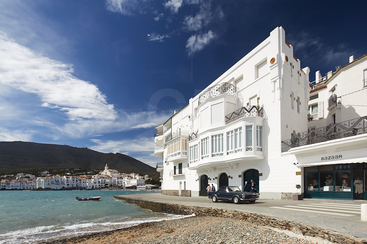 Cadaqués cityscape on summer a sunny day