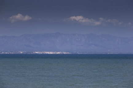 L'Ametlla de mar town from el Fangar Lighthouse