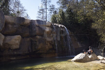 Campdevànol hikers on summer