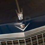 Cadillac front emblem of Dali's car