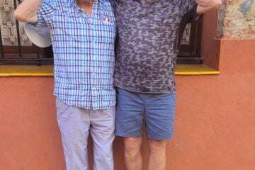 We arrived to Garriguella and Guillem welcomes us