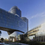 Mare Nostrum Tower rear view (east) facade panorama