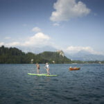 Water sports on lake Bled