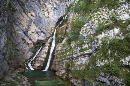 Savica waterfall next to Bohinj lake