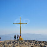 The Taga Mountain Peak cross