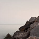 Giving light to the night on the beach photo