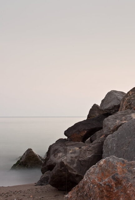 Giving light to the night on the beach photo