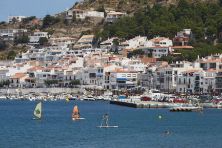 Having fun in El Port de la Selva bay