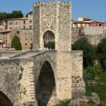 Besalú bridge and ancient wall