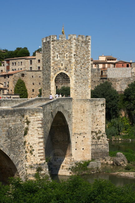 Besalú bridge and ancient wall