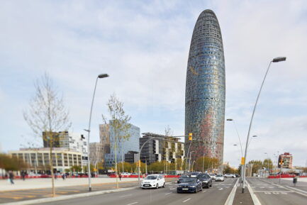 Barcelona's Agbar tower photograph