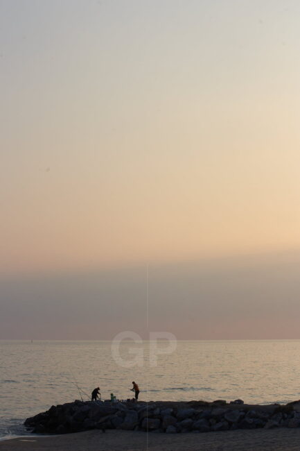 Fishing on El Prat de Llobregat very close to the airport