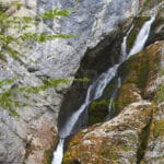 Savica waterfall vertical view photo