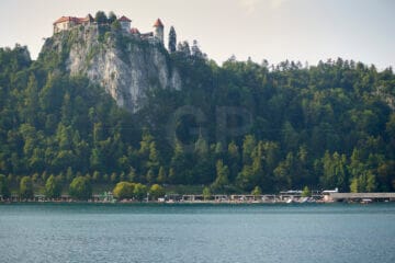 Fine art canvas print Bled Castle and Lake Bled | Artistic photography and natural landscape