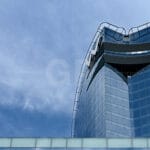 Fine art canvas print west facade W Hotel Barcelona | Artistic architectural photography