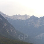 Fine Art Canvas Print Lake Bohinj with Perpetual Snow | Alpine Landscape Slovenia