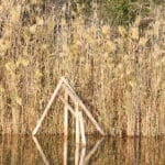 Reflections inside Llobregat river