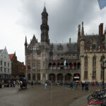 Front view photograph of the Historium Bruges façade on the Markt