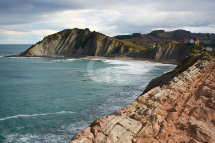 Zumaya beach landscape fine art print