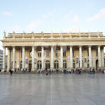 Front view photograph of the Bordeaux Grand Théâtre neoclassical façade