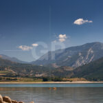 Sant Antoni reservoir's horizontal composition