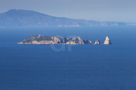 Medes Islands from Begur with the Montgrí Castle in the background﻿