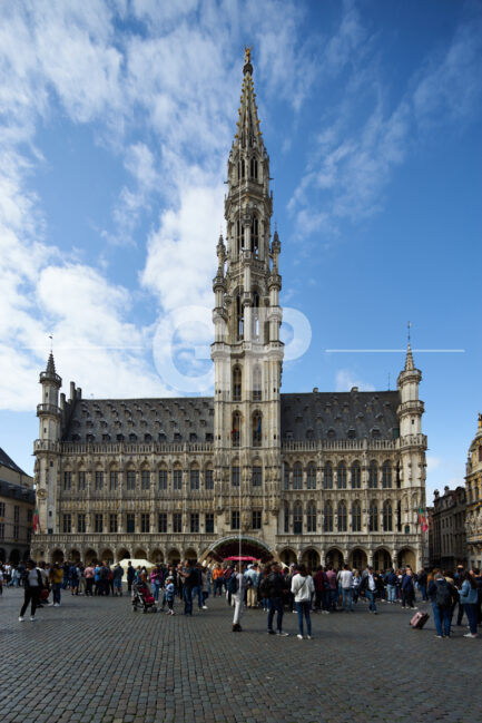 Vertical photo about Brussels Town Hall